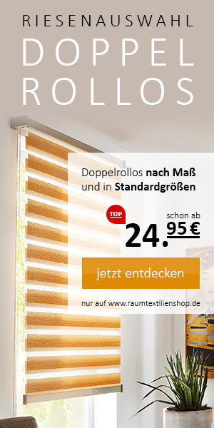 Doppelrollo im Raumtextilienshop erwerben Doppelrollo kaufen